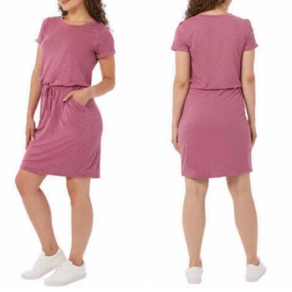 🧡3/15 32 Degrees Cool Soft Lux Dress Coral Women's M